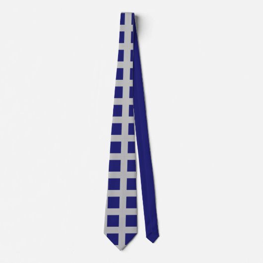 Solid Midnight Blue Square Formen Krawatte (Vorderseite)