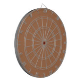 Solid Milk Chocolate Brown Dartscheibe (Vorderseite Links)