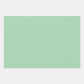 Solid Mint Green Geschenkpapier Set (Vorderseite 3)