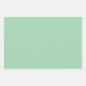 Solid Mint Green Geschenkpapier Set (Vorderseite 2)