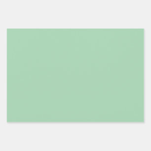Solid Mint Green Geschenkpapier Set