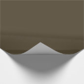 Solid Mocha Brown Geschenkpapier (Ecke)