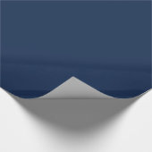 Solid Nautical Navy Blue Geschenkpapier (Ecke)