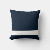 Solid Navy Blau mit weißem Unterstreifen