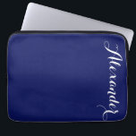 Solid Navy Blue Background, Name Monogram Laptopschutzhülle<br><div class="desc">Navy Blue Background,  Name Monogram Anpassen Sie dies mit Ihrem Namen oder anderen Text.  Sie können auch die Schriftart ändern,  die Größe der Schriftart und die Farbgebung der Schriftart anpassen,  den Text verschieben usw.  
 
   
 2015 ©FantabulousFälle Alle Rechte vorbehalten</div>