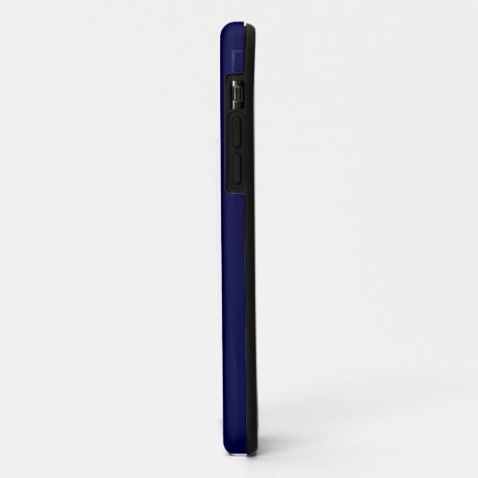 Solid Navy Blue Case-Mate iPhone Hülle (Hinten/Links)
