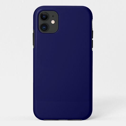 Solid Navy Blue Case-Mate iPhone Hülle (Rückseite)
