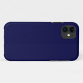 Solid Navy Blue Case-Mate iPhone Hülle (Rückseite (Horizontal))