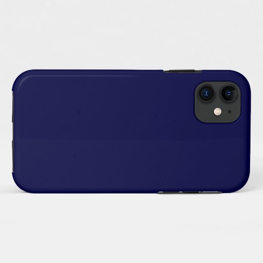 Solid Navy Blue Case-Mate iPhone Hülle (Rückseite (Horizontal))