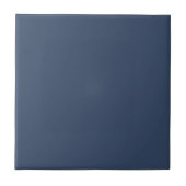 Solid Navy Blue Color Elegant Fliese (Vorderseite)