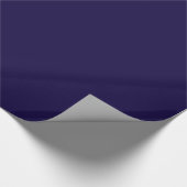 Solid Navy Blue Geschenkpapier (Ecke)