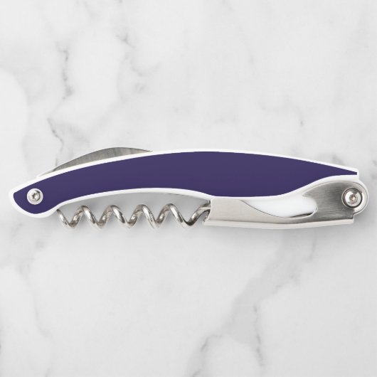 Solid Navy Blue Kellnermesser (Rückseite)