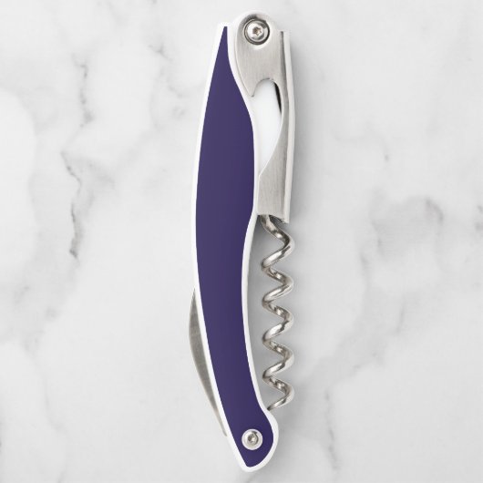Solid Navy Blue Kellnermesser (Rückseite)