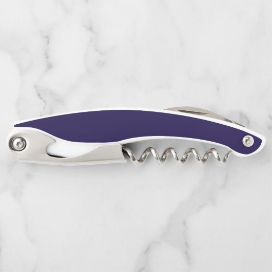Solid Navy Blue Kellnermesser (Vorderseite)