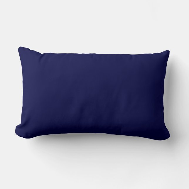 Solid Navy Blue Lendenkissen (Vorderseite)