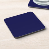 Solid Navy Blue Untersetzer (Linke Seite)