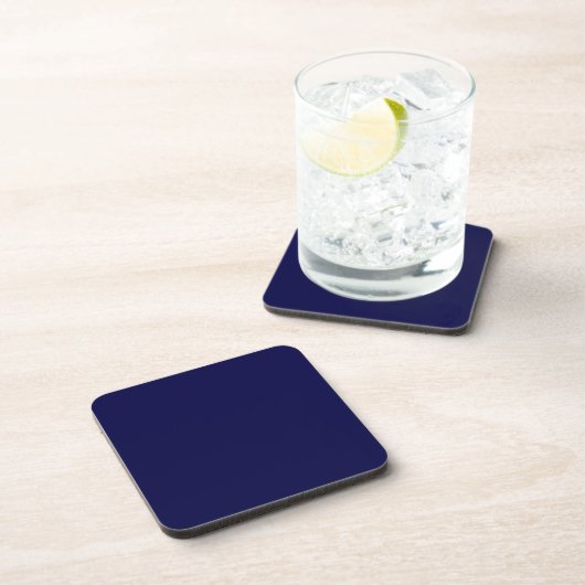 Solid Navy Blue Untersetzer (Rechte Seite)
