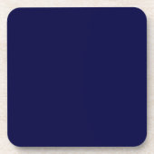 Solid Navy Blue Untersetzer (Vorderseite)