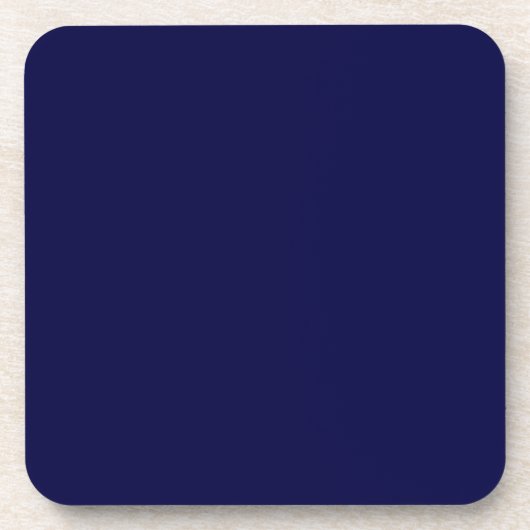 Solid Navy Blue Untersetzer (Vorderseite)