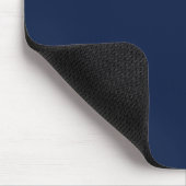 Solid Navy Night Blue Mousepad (Ecke)