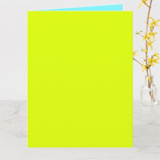 solid neon colors karte (Gelbe Blume)