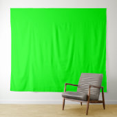 Solid Neon Green Screen Chroma-Hintergrund Wandteppich (Beispiel (Horizontal))