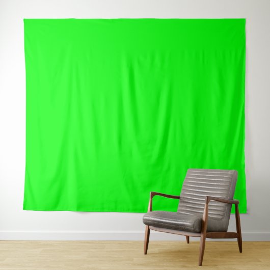 Solid Neon Green Screen Chroma-Hintergrund Wandteppich (Beispiel (Horizontal))