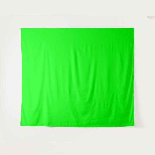 Solid Neon Green Screen Chroma-Hintergrund Wandteppich (Vorderseite (Horizontal))