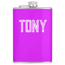 Solid Neon Lila Individuelle Name Monogramm