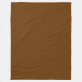 Solid Nutmeg Brown Fleecedecke (Vorderseite)