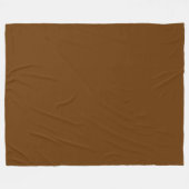 Solid Nutmeg Brown Fleecedecke (Vorderseite (Horizontal))