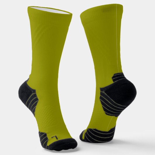 Solid Olive Green Color Socken (Gewinkelt)