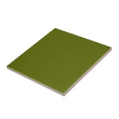 Solid Olive Green Keramik Tile Fliese (Seite)