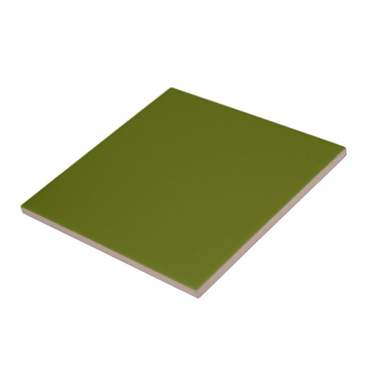 Solid Olive Green Keramik Tile Fliese (Seite)