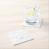 Solid, Onyx Paper Untersetzer (Vor Ort)