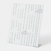 Solid, Onyx-Pedestal-Zeichen Sockelschild (Vorderseite)