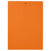 Solid Orange Color | Hex# F06400 Klemmbrett (Rückseite)