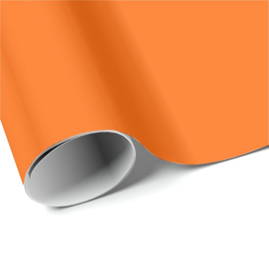 Solid Orange Geschenkpapier (Rolleneckpunkt)