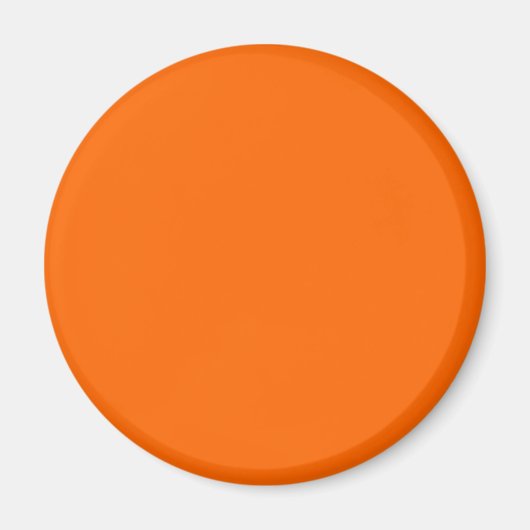 Solid Orange Hintergrundfarbe FF6600 Magnet (Vorne)