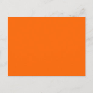 Solid Orange Hintergrundfarbe FF6600 Postkarte