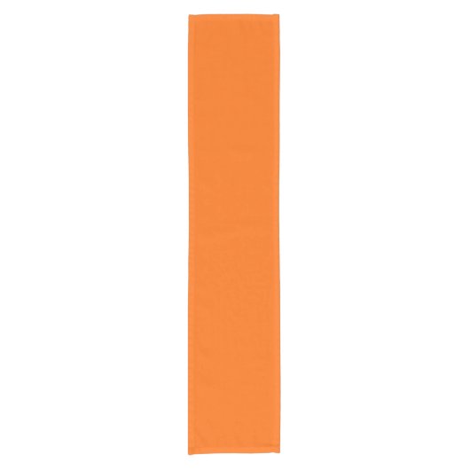 Solid Orange Kurzer Tischläufer (Vorderseite)