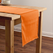 Solid Orange Kurzer Tischläufer (Beispiel)