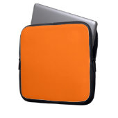 Solid Orange Laptopschutzhülle (Vorderseite Links)