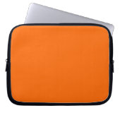 Solid Orange Laptopschutzhülle (Vorderseite)