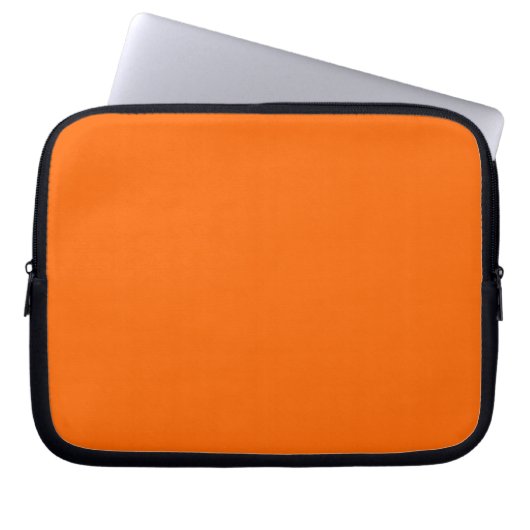 Solid Orange Laptopschutzhülle (Vorderseite)