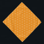 Solid Orange Pet Large Bandana with White Dots Halstuch<br><div class="desc">Brighten your pet’s look with this Solid Orange Large Bandana featuring cheerful white dots. Made from soft,  breathable fabric,  it’s perfect for everyday adventures or festive occasions. The bold orange hue adds a fun,  energetic touch while keeping your pet stylish and comfortable.</div>
