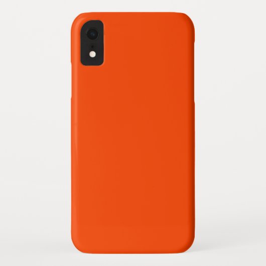 Solid Orange Red Case-Mate iPhone Hülle (Rückseite)