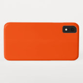 Solid Orange Red Case-Mate iPhone Hülle (Rückseite (Horizontal))