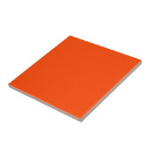 Solid Orange Red Fliese (Seite)