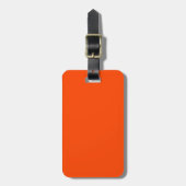 Solid Orange Red Gepäckanhänger (Vorderseite vertikal)